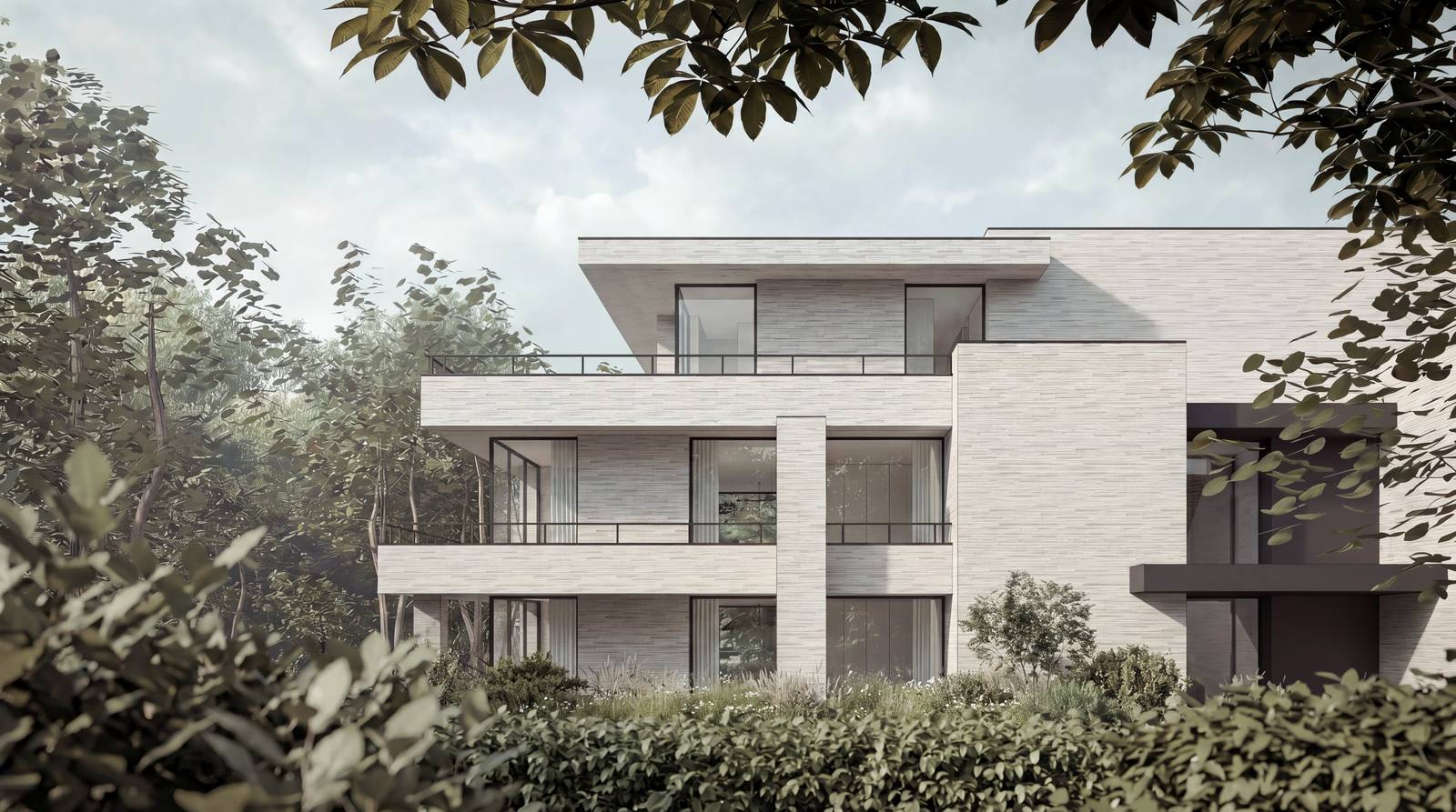 Résidence Aurore — villa à appartements, Rhode-Saint-Genèse, Louis Reynaerts Architecture